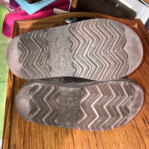 Ugg Toodler Classic Cardy Boot Brown w/ chunky sweater knit convertible shaft - Picture 2 of 6